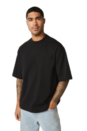 Black Boxy Heavyweight T-Shirt